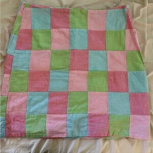 Talbots seersucker skirt